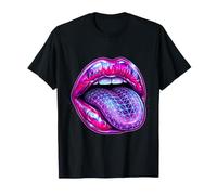 Purple Lips Party Rouge à lèvres Brillant Kiss T-Shirt
