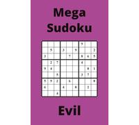 Purple Mega Sudoku Book, 9x9 Puzzles, 50 Pages, 5x8, Evil