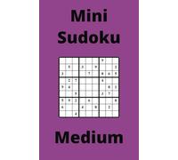 Purple Mini Sudoku Book, 9x9 Puzzles, 100 Pages, 5x8, Medium