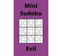 Purple Mini Sudoku Book, 9x9 Puzzles, 200 Pages, 5x8, Evil