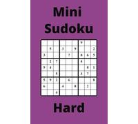 Purple Mini Sudoku Book, 9x9 Puzzles, 250 Pages, 5x8, Hard