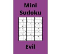Purple Mini Sudoku Book, 9x9 Puzzles, 300 Pages, 5x8, Evil