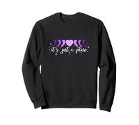 Purple Moon Phase Heart - I'll Get Over It... Graphique violet Sweatshirt