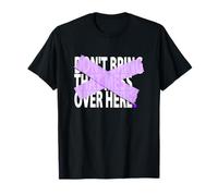 Purple Not Over Here Graphique Violet T-Shirt