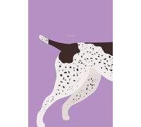 Purple Notebook GSP Black Patch Ticking German Shorthaired Pointer 6" x 9": 110-Page Lined Journal for Dog Lovers & Hunters: Perfect Medium-Sized ... Gift for GSP Owners & Bird Dog Enthusiasts