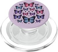 Purple Pastel Butterfly Y2K Cute Teen Girl Aesthetic Trendy PopSockets PopGrip pour MagSafe