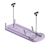 Purple Planche D'exercices Abdominales Multifonctionnelle Reformer Pilates Machine Pliable Board Set Ensemble De Reformeur De Pilates Machine Pilates Reformer avec Minuterie 110x41x3 Cm