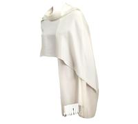 Purple Possum® Écharpe pashmina crème pour femme Ivoire Commerce équitable Grande écharpe unie Accessoires de mariage, Ivoire, crème, blanc cassé, L