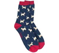 Purple Possum® Westie Dog Chaussettes fantaisie pour homme Bleu marine Blanc Taille 40 à 45, Bleu, bleu marine, bleu foncé, 7-11
