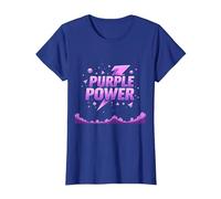 Purple Power : Déclaration de Super-héros Energetic pour garçon T-Shirt, Femme, Bleu Royal, M