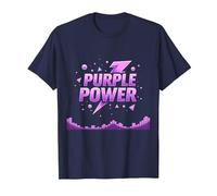Purple Power : Déclaration de Super-héros Energetic pour garçon T-Shirt, Homme, Bleu Marine, S