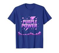 Purple Power : Déclaration de Super-héros Energetic pour garçon T-Shirt, Homme, Bleu Royal, 3XL