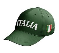 Purple Print House Casquette de baseball pour homme Motif drapeau italien, vert bouteille, Taille unique