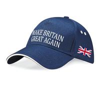 Purple Print House Casquette de baseball Union Jack « Make Britain Great Again Britain English Pride » unisexe pour homme et femme, bleu marine/blanc, Taille unique