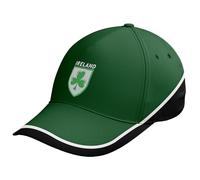 Purple Print House Casquette de supporter irlandaise brodée avec trèfle de rugby