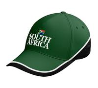 Purple Print House Casquette rétro Afrique du Sud pour supporter le rugby, Bouteille/noir, Taille unique