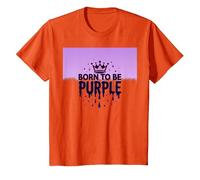 Purple Reign : Regal Crown Burst for Royal Enthusiasts T-Shirt, Enfant, Orange, 3 Ans