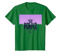 Purple Reign : Regal Crown Burst for Royal Enthusiasts T-Shirt, Enfant, Vert Kelly, 2 Ans