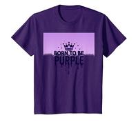 Purple Reign : Regal Crown Burst for Royal Enthusiasts T-Shirt, Enfant, Violet, 8 Ans