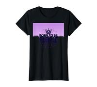 Purple Reign : Regal Crown Burst for Royal Enthusiasts T-Shirt, Femme, Noir, M