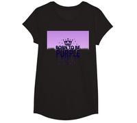 Purple Reign : Regal Crown Burst for Royal Enthusiasts T-Shirt, Fille, Noir, M