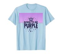Purple Reign : Regal Crown Burst for Royal Enthusiasts T-Shirt, Homme, Bleu Céleste, XXL