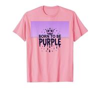 Purple Reign : Regal Crown Burst for Royal Enthusiasts T-Shirt, Homme, Rose, M