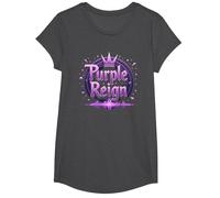 Purple Reign: Royal Adventure pour garçons T-Shirt, Fille, Chiné Foncé, XS