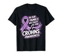 Purple Ribbon Sensibilisation à la maladie de Crohn : nous luttons ensemble T-Shirt