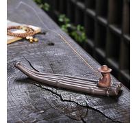 Purple Sand Bamboo Pai Fisherman Incense Burner Creative Old Man Fishing Tea Ceremony Household Sleeping Incense Holder Seat Decoration (D) (D)