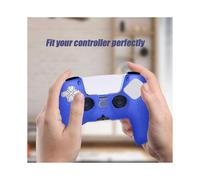 (Purple) Silicone Gamepad Case Non-Slip Grip Precise Hole Cover Anti-scratch Protective Cover for PS5 Controller