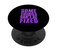 Purple Some Things Stay Broke Purple Graphic PopSockets PopGrip Adhésif
