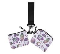 Purple Sun Lot de 2 portefeuilles astrologiques pour femme avec dragonne pour un usage quotidien, Astrologie du Tarot Soleil Violet, 1 size, Décontracté