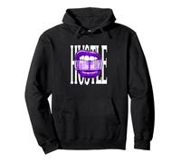 Purple Taste for The Hustle Purple Graphic Sweat à Capuche