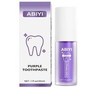Purple Teeth Dentifrice blanchissant, dentifrice blanchissant, enlève les taches dentaires, violet pour le blanchiment des dents, un soin doux des gencives (1, saveur originale)