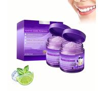Purple Teeth Repair Powder, Whitening Teeth Power, dentifrice violet naturel pour les dents sensibles et le blanchiment, nettoyage en profondeur, rafraîchit l'haleine et renforce les dents (30g, 2pc)