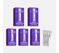 Purple Teeth Whitening Mouthwash, 20 Pack, for Fresh Breath and Clean Mouth | Mint Flavoured Oral Rinse, Stain Whitening Mouthwash, Travel Format, Gentle Teeth Cleaning, Guaranteed Freshness and Comfort