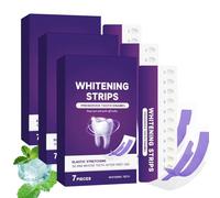 Purple Teeth Whitening Strips,Bande Blanchiment Dentaire,7 Strips, Enamel Safe,Teeth Whitening For Stainsapplication Sèche Et Humide,Neutralisation De La Couleur,Protège L'émail Des Dents (21PC)