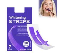 Purple Teeth Whitening Strips,Bande Blanchiment Dentaire Violettes,Bandes Blanchissantes Dents Violettes,Neutralise Le Jaune Et Illumine Le Sourire,7 Pieces