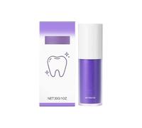Purple Teeth Whitening Toothpaste, Dentifrice blanchissant violet, Dentifrice blanchissant,Élimination des taches, Dentifrice violet pour le blanchiment des dents,Soin doux des gencives (1)