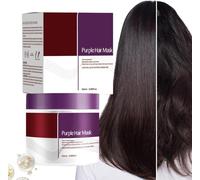 Purple Toning HairMask, 100ml Masque Capillaire Violet, Masque Capillaire Au Collagène Pour Cheveux Secs Et Abîmés, Soin Capillaire