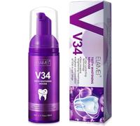 Purple Toothpaste For White Teeth-Colour Correcting Serum V34,Whitening Booster,Eliminating Coffee Spots,Smoke And Yellow Teeth
