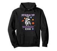 Purple Up Cadeau militaire pour enfant Motif astronaute Sweat à Capuche