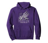 Purple Up for Military Kids Jets Month of Military Child Sweat à Capuche