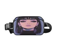 Purple Vampire Sac banane tendance pour homme et femme Petit sac banane de voyage avec sangle réglable pour voyage, vacances, course à pied, vampire violet, taille 1, Purple Vampire, 1 size