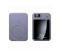 (Purple)W-146 22.5w 10000mah Power Bank Magnetic Wireless Charger Phone External Battery Pack