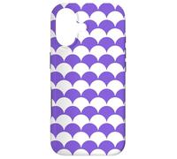 Purple White Bumpy Mountains Hills Geometric Hummock Pattern Coque pour iPhone 17