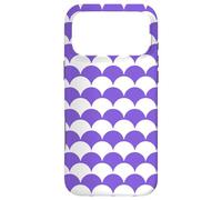 Purple White Bumpy Mountains Hills Geometric Hummock Pattern Coque pour iPhone 17 Pro Max