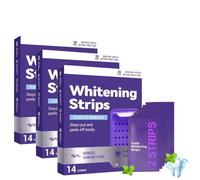 Purple Whitening Strips,Teeth Whitening Strips,Bandes De Blanchiment Pourpre,Bandes De Blanchiment Des Dents,Bande Blanchiment Dentaire,Bandes Blanchissantes Dents,30 Minutes De Résultats Rapide (3PC)