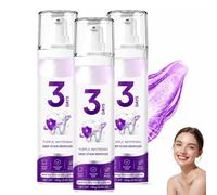 Purple Whitening Toothpaste - 3 Days to a Brighter,Dentifrice Blanchissant, Blanchiment Dentifrice Violet,Favorise Le Blanchiment Naturel Des Dents, Fraîcheur Longue Durée,Doux Pour L’émail (3PC)